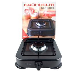 Плита газова настільна GRUNHELM GGP-6001 1 конфорка чорна