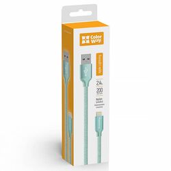 Кабель USB-Lightning ColorWay CBUL007 м'ятний 2 м
