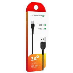 Кабель USB-Type-C Grand-X PC-03B чорний