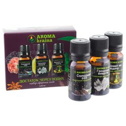 Набір олій ефірних Aroma kraina Достаток через подих 3х10 мл