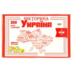 Гра-вікторина настільна розвиваюча ВК МАЙСТЕР Україна в коробці