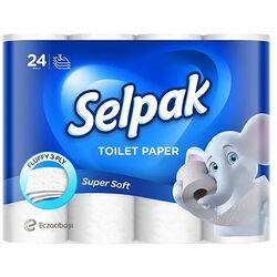 Набір паперу туалетного SELPAK 3 шари 24 штуки