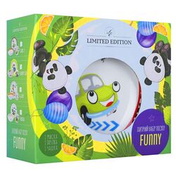 Набір посуду дитячого порційного Limited Edition FUNNY CAR 3 предмети