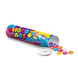 Драже глазуроване Choco Tabs різнокольорове тубус 22 г