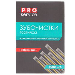 Зубочистки березові в індивідуальному пакуванні PRO Service 1000 шт/уп