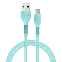 Кабель USB-Type-C синхронізації ACCLAB AL-CBCOLOR-T1BK м'ятний 1,2 м