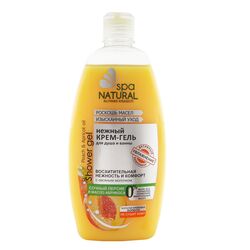 Крем-гель для душу Natural Spa Соковитий персик та олія абрикосу 500 мл