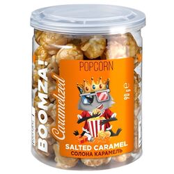 2 Попкорн карамелізований BOOMZA Солона карамель, ПЕТ 90 г