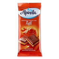 Шоколад Alpinella молочний зі смаком Тоффі 100 г