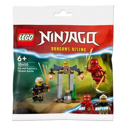 Конструктор дитячий LEGO Ninjago Битва за храм Кая і Раптона 47 деталей (30650)