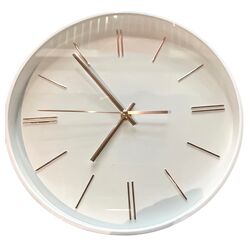 Годинник настінний круглий WonderTime білий d=30 см