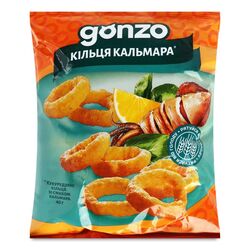Кільця кукурудзяні Gonzo зі смаком кальмара 40 г