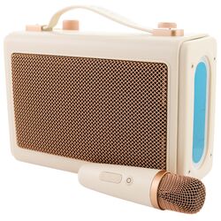 Колонка портативна з мікрофоном HAVIT SK823BT RGB бежева 16 Вт