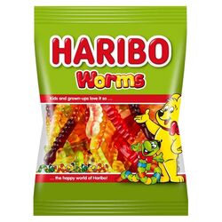 Цукерки желейні неглазуровані HARIBO Черв'ячки 80 г