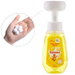 Мило-пінка дитяче 2в1 Alivera Banana, ПЕТ 300 г