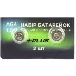 Набір батарейок +PLUS AG4 2 шт