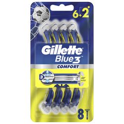 Набір бритв одноразових GILLETTE BLUE3 Comfort 6+2 шт/уп.