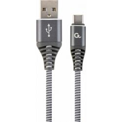 Кабель USB-Type-C Cablexpert CC-USB2B-AMCM-WB2 сірий 2 м