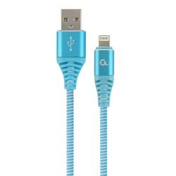 Кабель USB-Lightning Cablexpert CC-USB2B-AMLM-VW блакитний 1 м