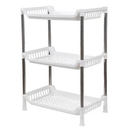 Етажерка для ванної кімнати пластикова Fabrika Home 3 яруси