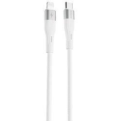 Кабель Type-C Lightning Proove Light Silicone білий 1 м