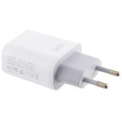 Пристрій зарядний мережевий XO L85С Type-C 2USB білий