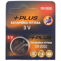 Батарейка літієва +PLUS CR2032 1 шт
