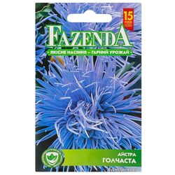 Насіння Квіти однорічні FAZENDA Айстра голчата блакитна 0,3 г