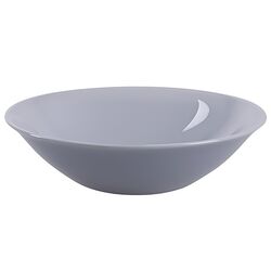 Тарілка супова скляна LUMINARC PLUMI GRANIT біла d=16,5 см