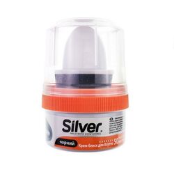 Крем-блиск для взуття SILVER чорний 50 мл