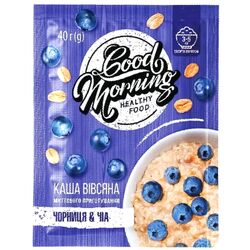 Каша вівсяна швидкого приготування Good Morning Чорниця-Чіа 40 г