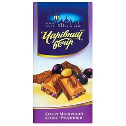 Десерт молочний Чарівний Вечір із ізюмом, арахісом 85 г