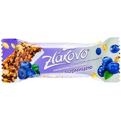Батончик-мюслі частково глазурований Zlakovo з чорницею 40 г