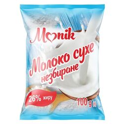 Молоко сухе незбиране Monik 26% 100 г
