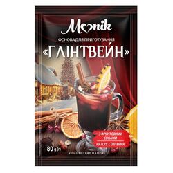 Основа пряна для приготування глінтвейну рідкий концентрат Monik 80 г