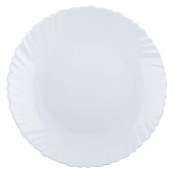 Тарілка десертна скляна Vittora Blanco Wave d=190 мм