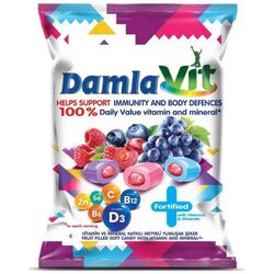 Набір цукерок м'яких DAMLAVIT Фруктова начинка з вітамінами 90 г
