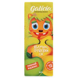 Сік неосвітлений Galicia Яблуко-груша 200 мл