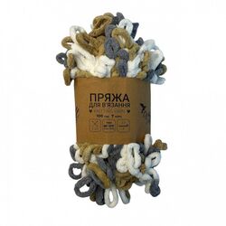 Пряжа для в'язання руками плюшева Craft time 100 г, 7 м тон №117