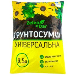 Грунтосуміш торф'яна ЗеленДар універсальна 3,5 л