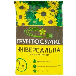 Грунтосуміш торф'яна ЗеленДар універсальна 7л