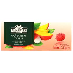 Чай чорний байховий Ahmad Tea Манго, лічі 1,5 г х 25 шт/пач.