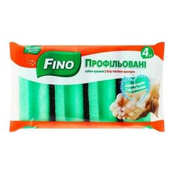 Набір губок кухонних FINO Профільовані 4 шт/пач