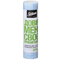 Серветки для прибирання Silken рулон 30 відривів