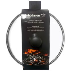 Кришка для посуду скляна Holmer Basic d=28 см