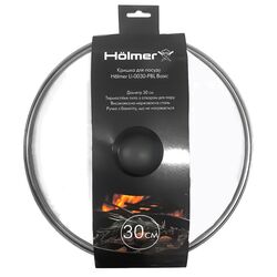 Кришка для посуду скляна Holmer Basic d=30 см