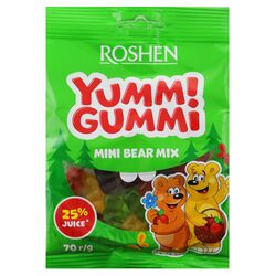 Цукерки желейні Yummi Gummi Mini Bear Mix 70 г