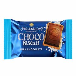 Шоколад молочний Millennium Choco biscuit молочний з печивом 15 г