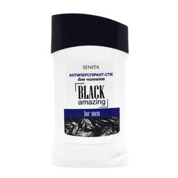 Антиперспiрант чоловічий Senita BLACK amazing стік 50 мл