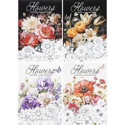 Розмальовка-антистрес видавництво Фреш Flowers 8 аркушів